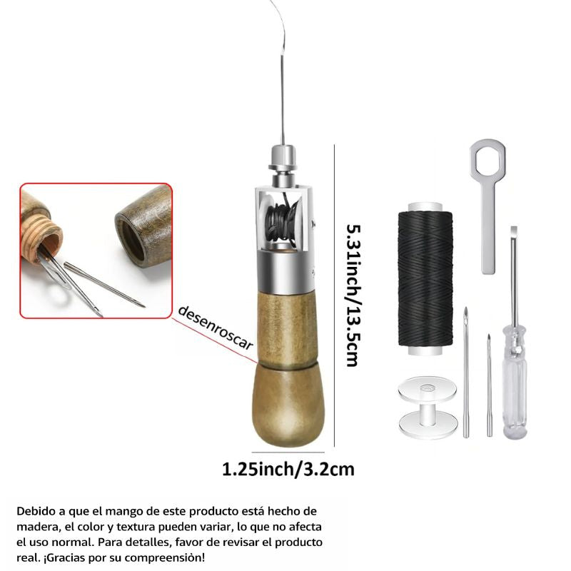 Kit Profesional de Costura en Cuero – Acabado Perfecto en Minutos