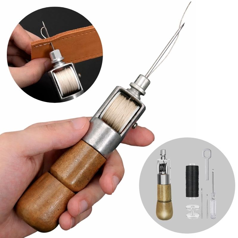 Kit Profesional de Costura en Cuero – Acabado Perfecto en Minutos
