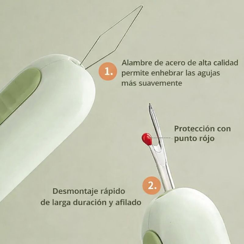 Herramienta de Costura 2 en 1 – Enhebrador y Descosedor