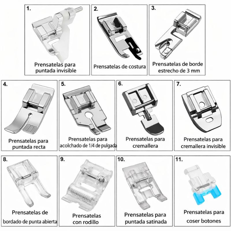 Kit 11 en 1 de Prensatelas Multifuncionales